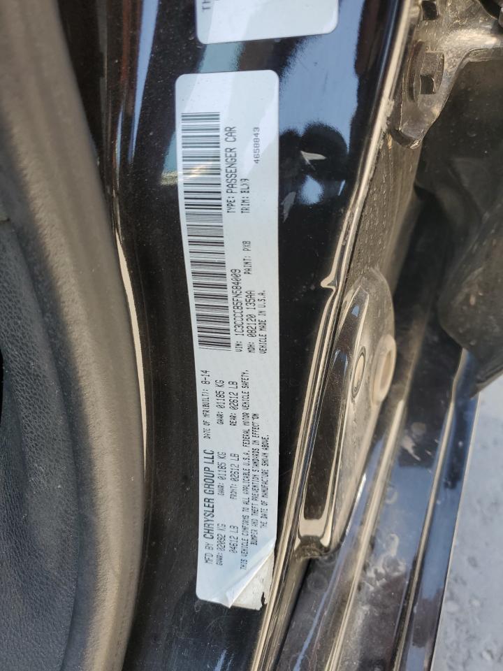 2015 Chrysler 200 C VIN: 1C3CCCCB5FN584009 Lot: 64510465
