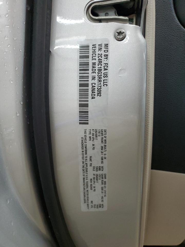 2024 Chrysler Pacifica Touring L VIN: 2C4RC1BG3RR173092 Lot: 65416585