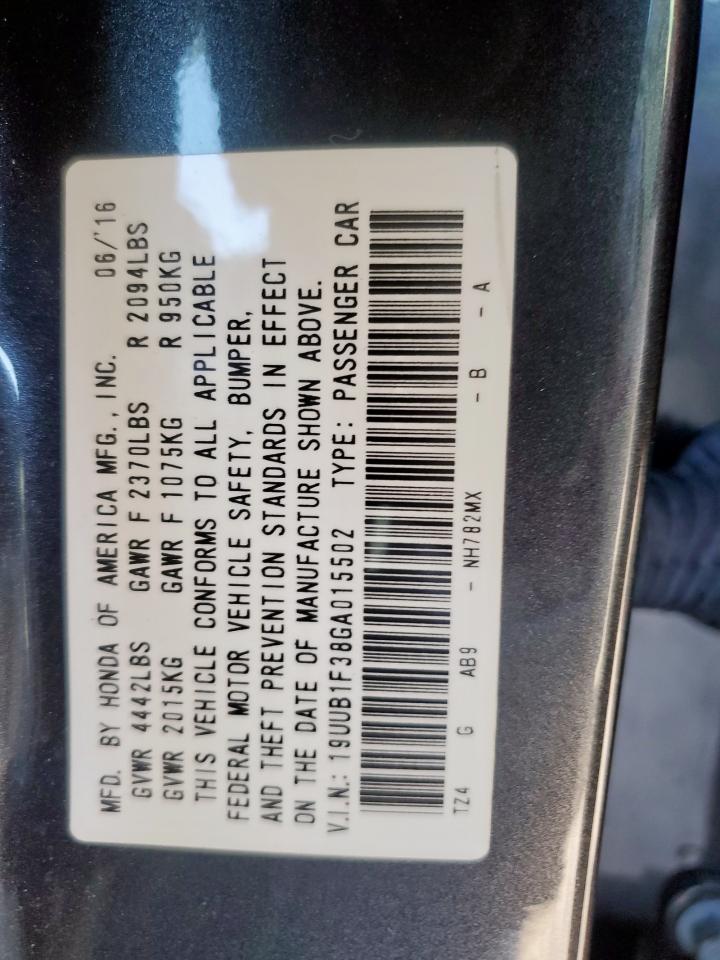 19uub1f38ga015502 19UUB1F38GA015502 2016 Acura Tlx