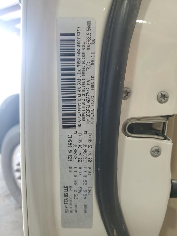 2016 Ram 3500 Laramie VIN: 3C63RRJLXGG377447 Lot: 65759655