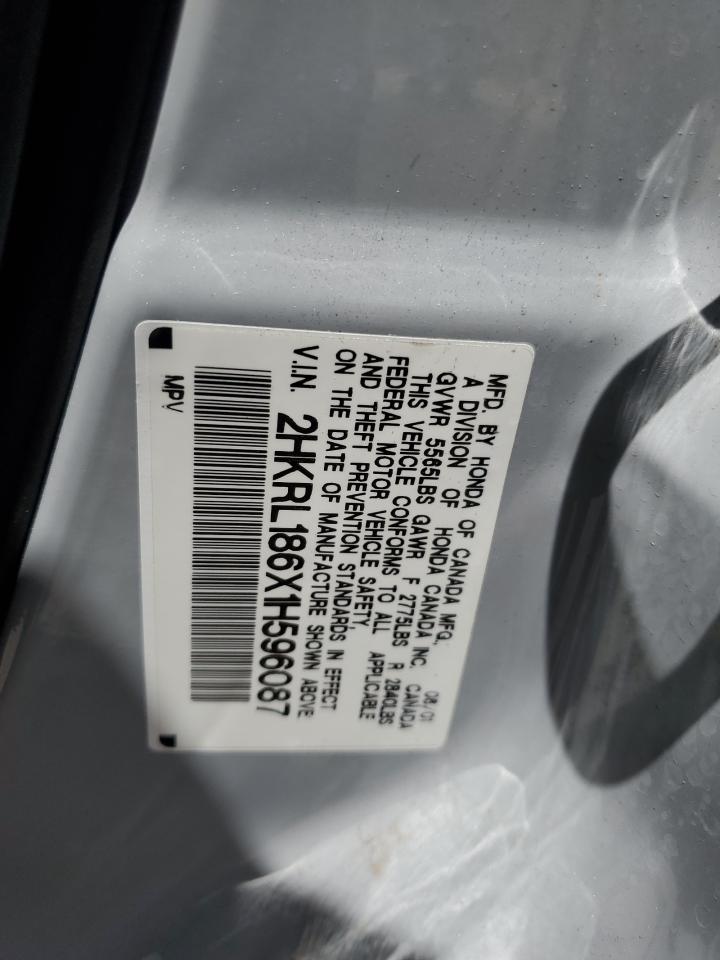 2001 Honda Odyssey Ex VIN: 2HKRL186X1H596087 Lot: 64673945