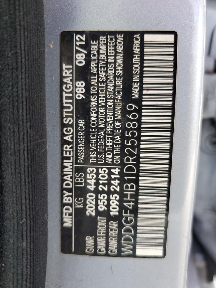 2013 Mercedes-Benz C 250 VIN: WDDGF4HB1DR255869 Lot: 64440475