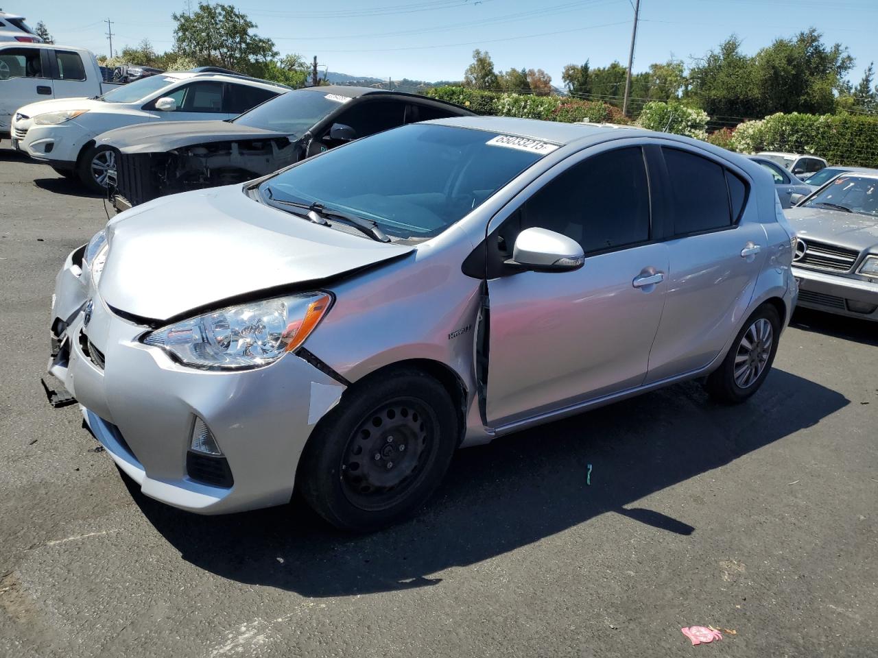 2014 Toyota Prius C silver null hybrid JTDKDTB34E1061309 photo #1