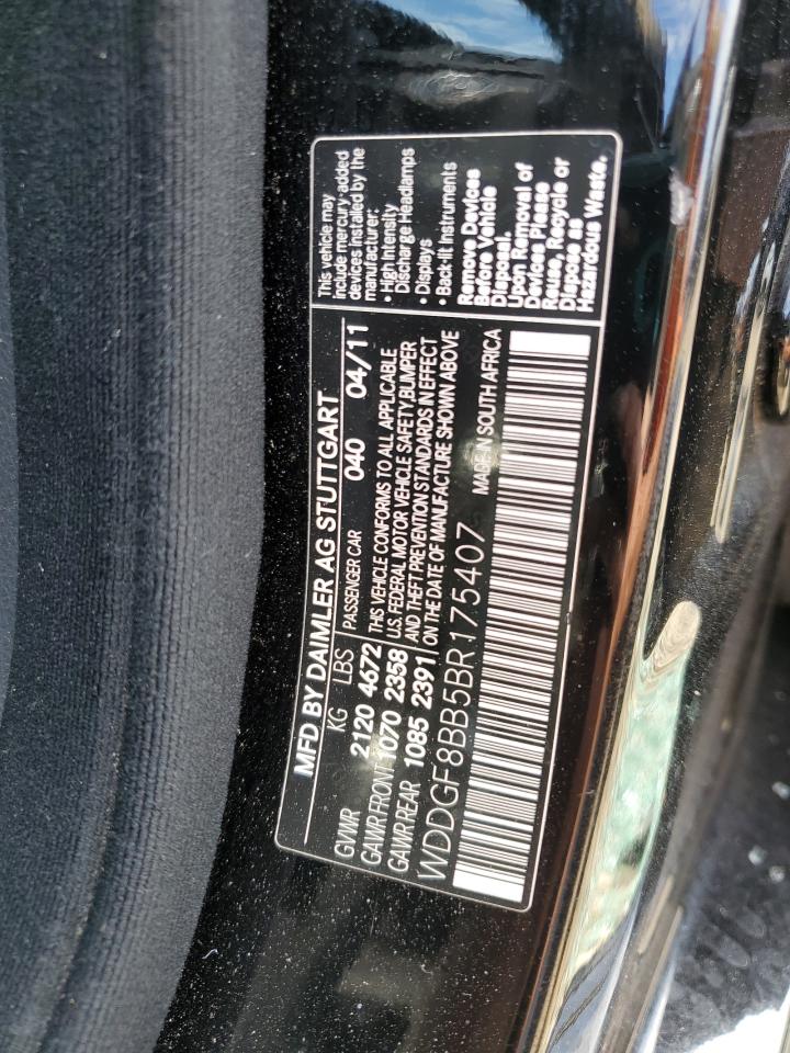 2011 Mercedes-Benz C 300 4Matic VIN: WDDGF8BB5BR175407 Lot: 64331415