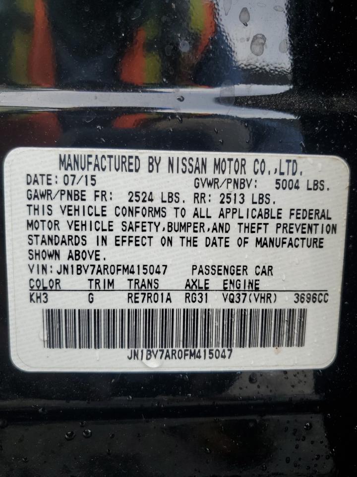 2015 Infiniti Q50 Base VIN: JN1BV7AR0FM415047 Lot: 64367735