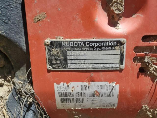 2015 KUBOTA KX040-4 MINI EXCAVATOR