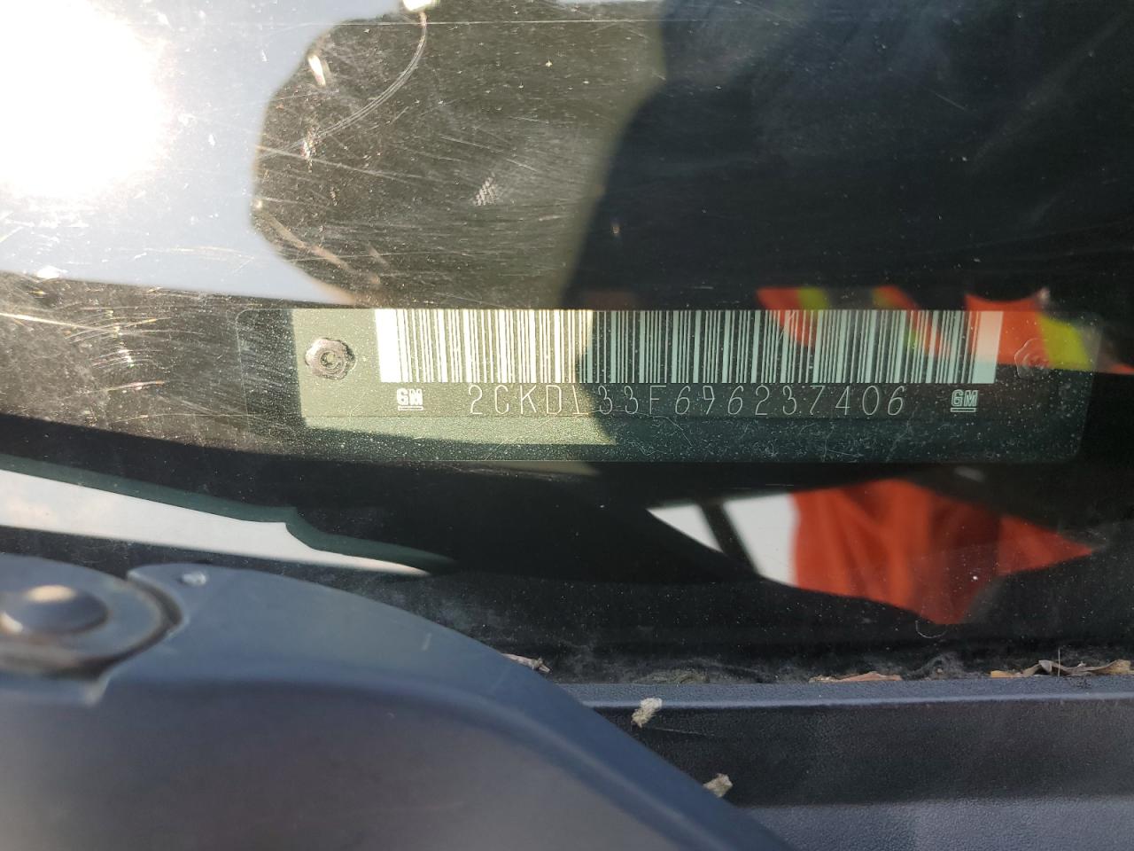2009 Pontiac Torrent VIN: 2CKDL33F696237406 Lot: 62342095