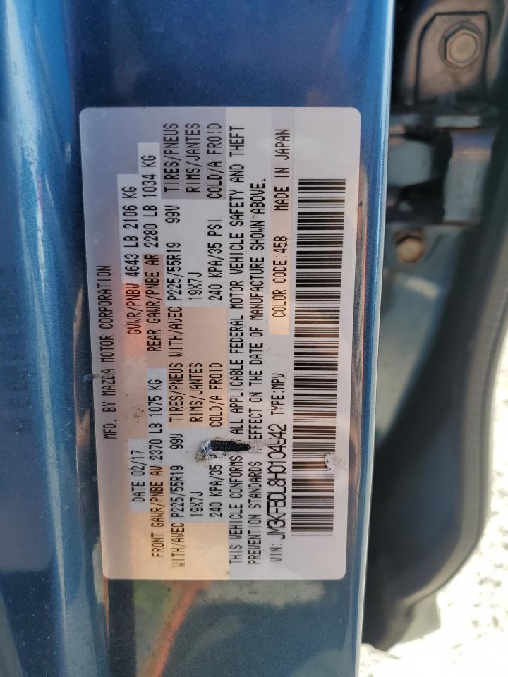 2017 Mazda Cx-5 Grand Touring VIN: JM3KFBDL8H0104942 Lot: 65385665