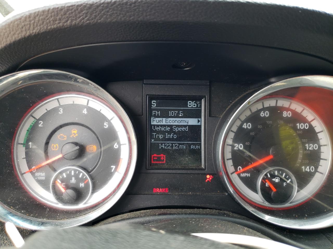 2012 Dodge Durango Sxt VIN: 1C4RDJAG7CC107742 Lot: 64098975