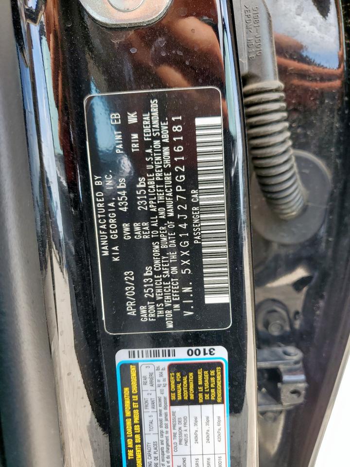 2023 Kia K5 Lxs VIN: 5XXG14J27PG216181 Lot: 64307175