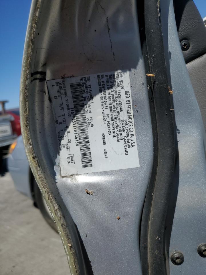 2000 Ford Taurus Ses VIN: 1FAFP55S1YA186754 Lot: 62216525