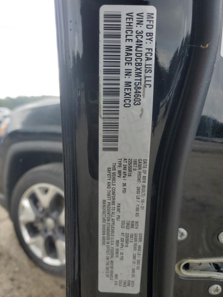 2021 Jeep Compass Limited VIN: 3C4NJDCBXMT584603 Lot: 64513925