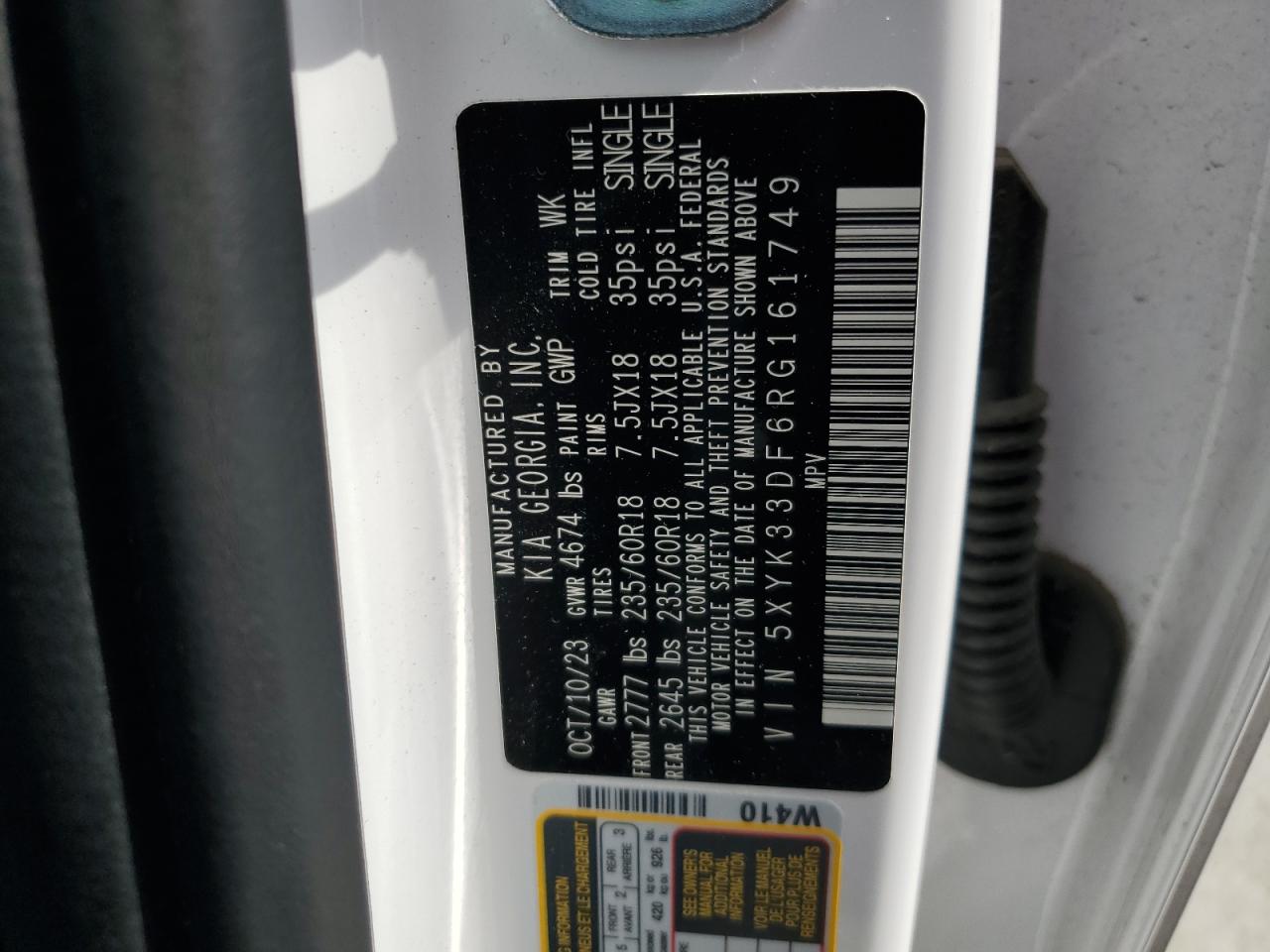 2024 Kia Sportage Ex VIN: 5XYK33DF6RG161749 Lot: 65063175