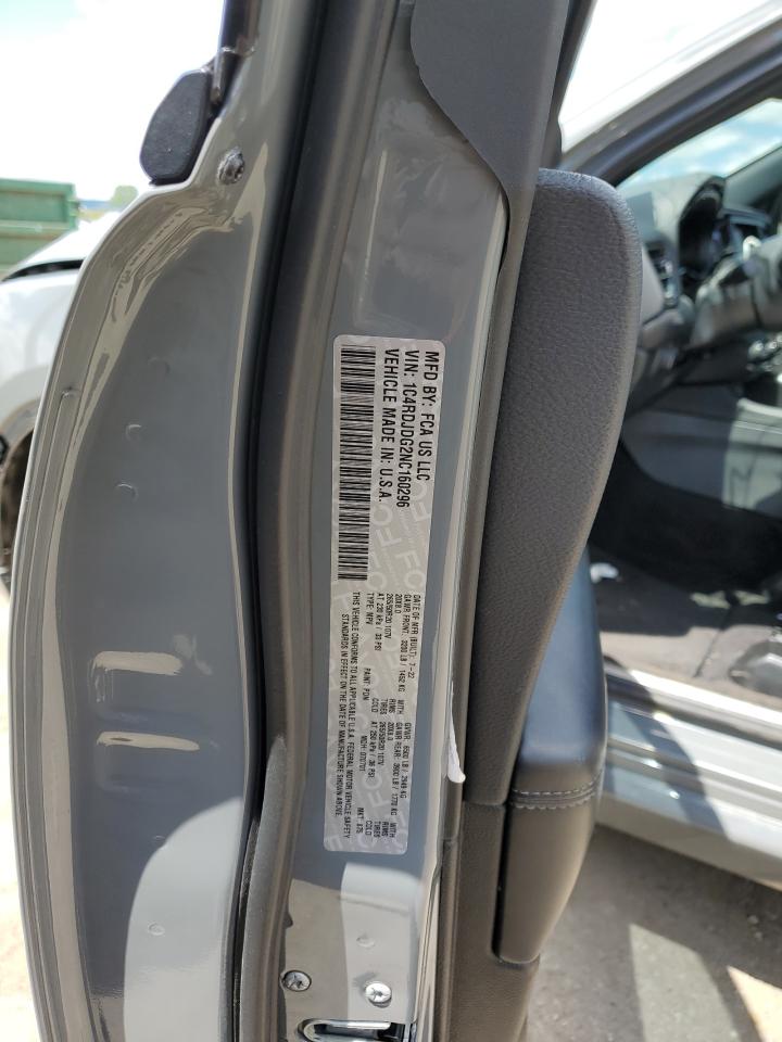 2022 Dodge Durango Gt VIN: 1C4RDJDG2NC160296 Lot: 65393015