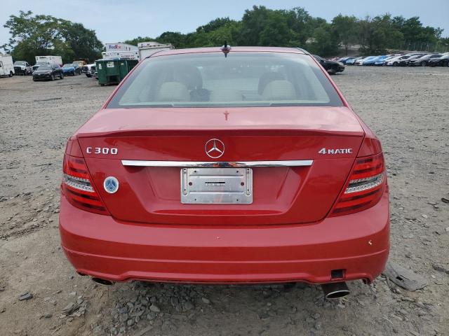 Sedans MERCEDES-BENZ C-CLASS 2014 Czerwony