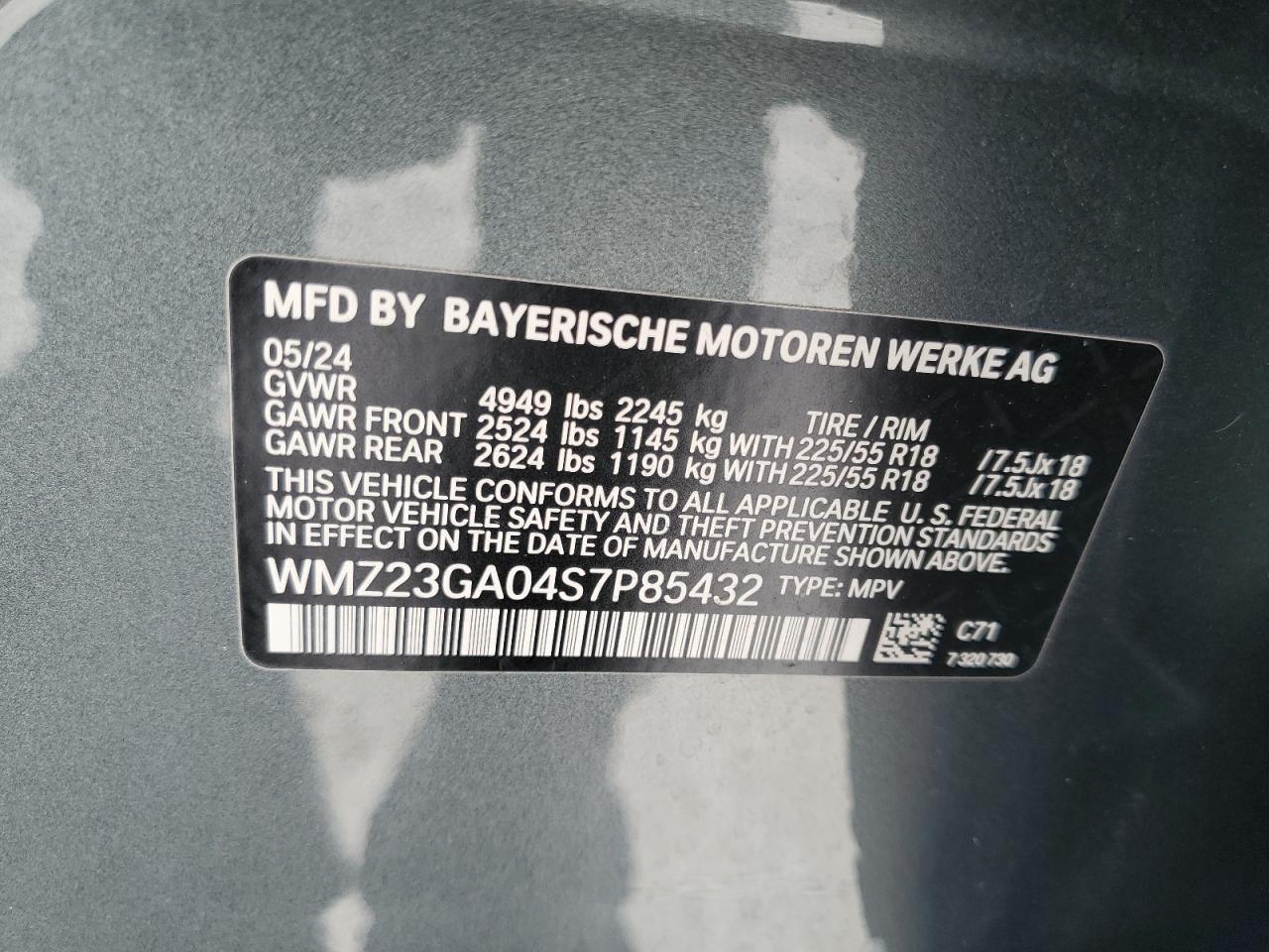 wmz23ga04s7p85432 WMZ23GA04S7P85432 2025 Mini Countryman S All4