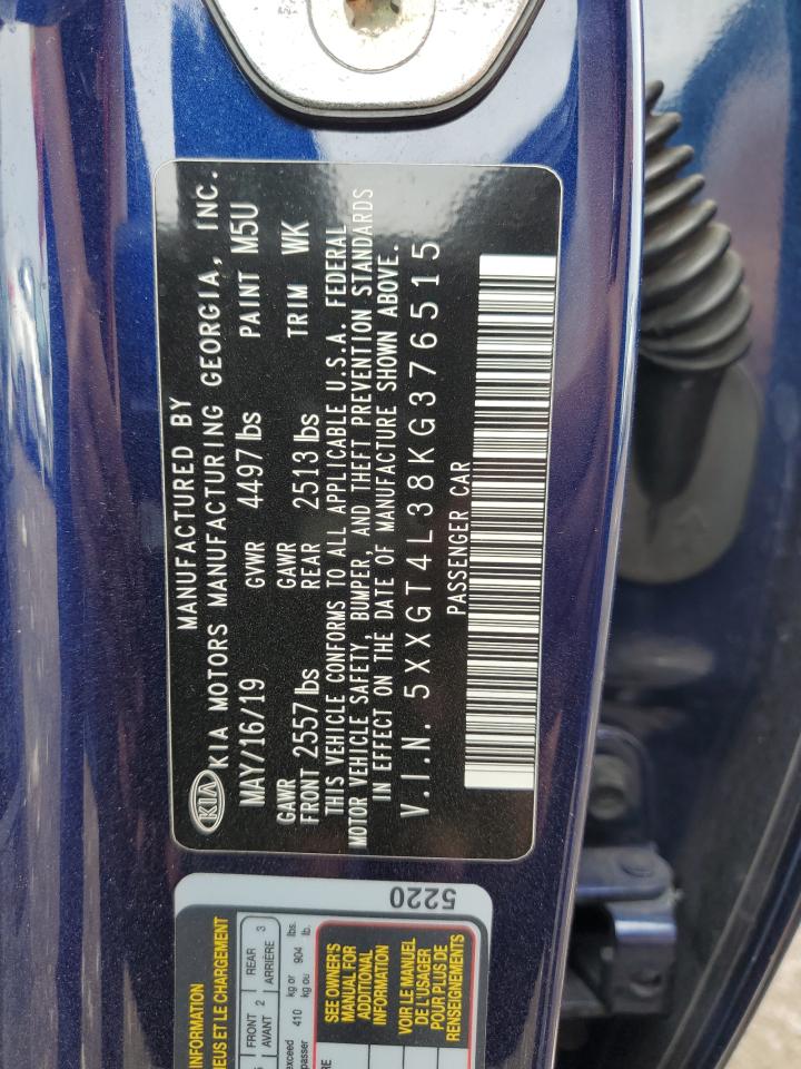 5xxgt4l38kg376515 5XXGT4L38KG376515 2019 Kia Optima Lx