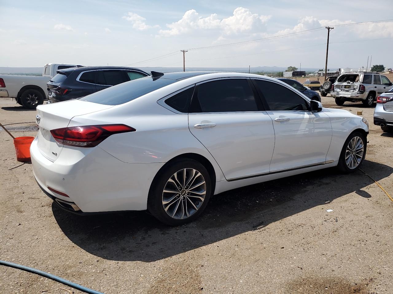 2015 Hyundai Genesis 3.8L white null gas KMHGN4JE9FU015885 photo #4