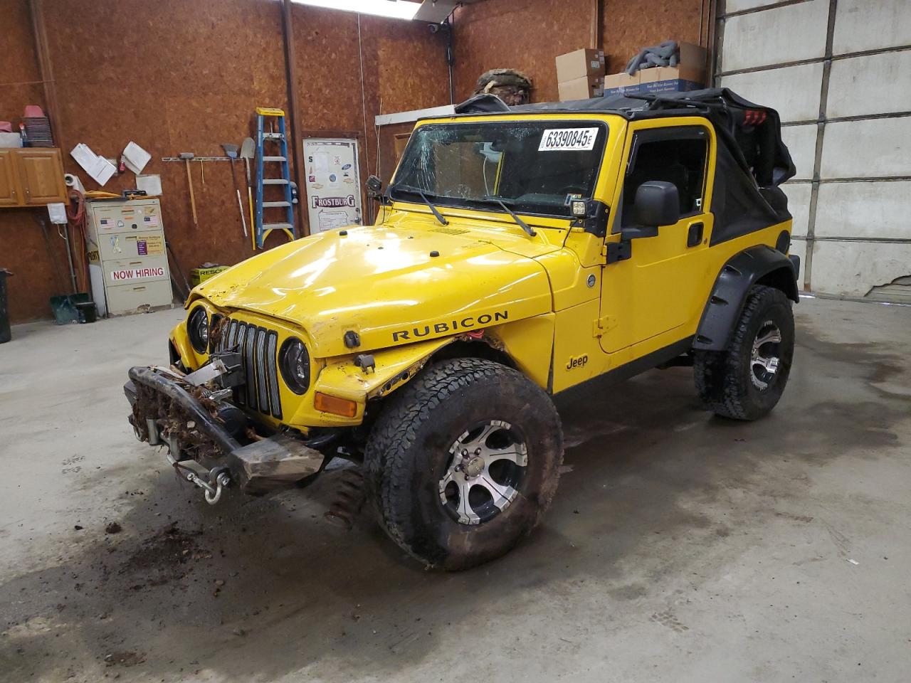 2005 Jeep Wrangler / Tj Rubicon yellow null gas 1J4FA69S05P384188 photo #1