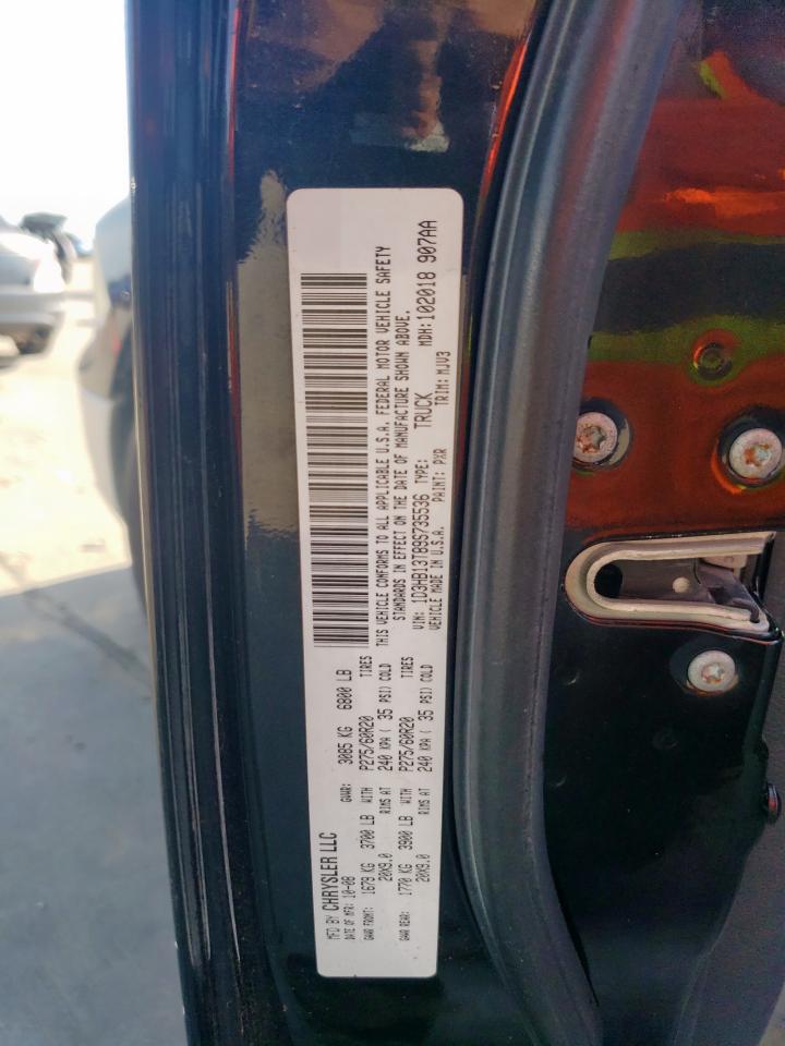 2009 Dodge Ram 1500 VIN: 1D3HB13T89S735536 Lot: 67117105