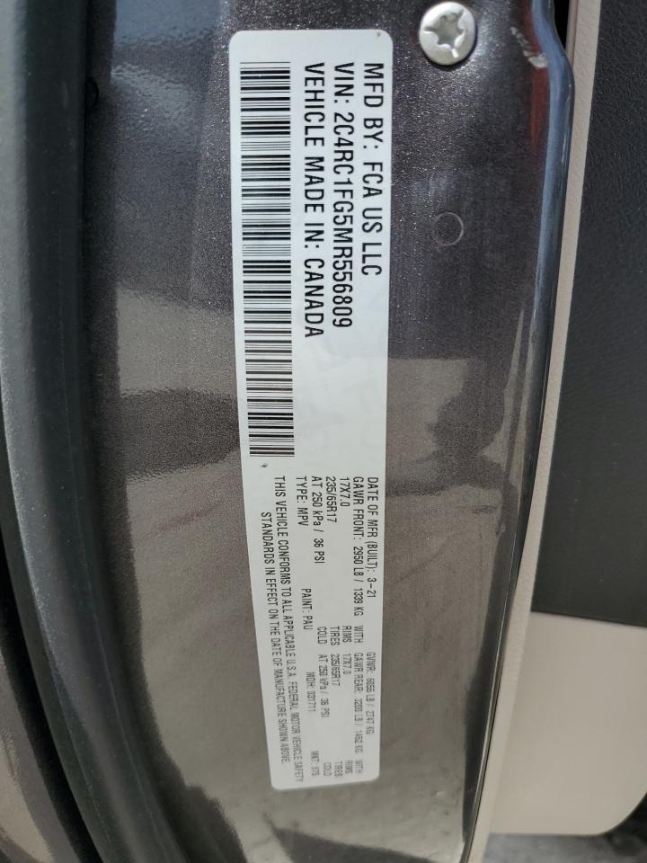 2021 Chrysler Pacifica Touring VIN: 2C4RC1FG5MR556809 Lot: 64132735