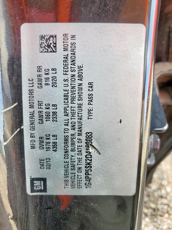 2013 Buick Verano VIN: 1G4PP5SK2D4188083 Lot: 63617465