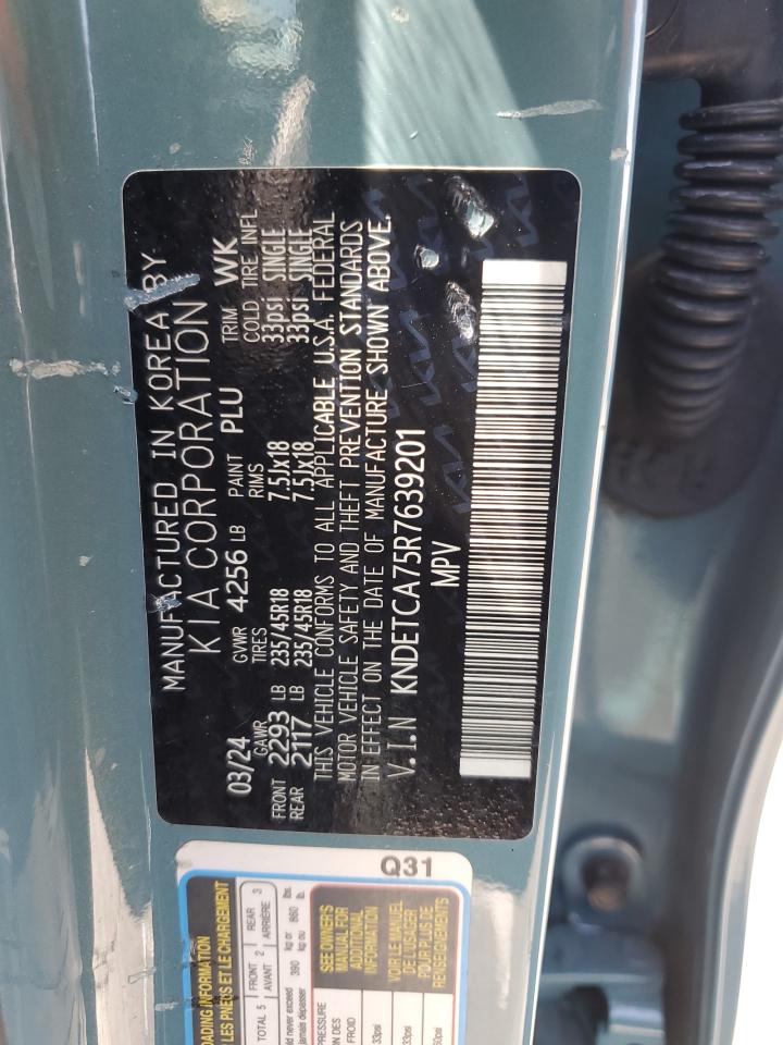 2024 Kia Seltos Sx VIN: KNDETCA75R7639201 Lot: 64098775