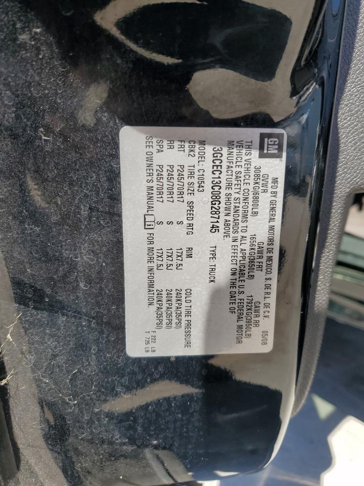 3gcec13c08g287145 3GCEC13C08G287145 2008 Chevrolet Silverado C1500