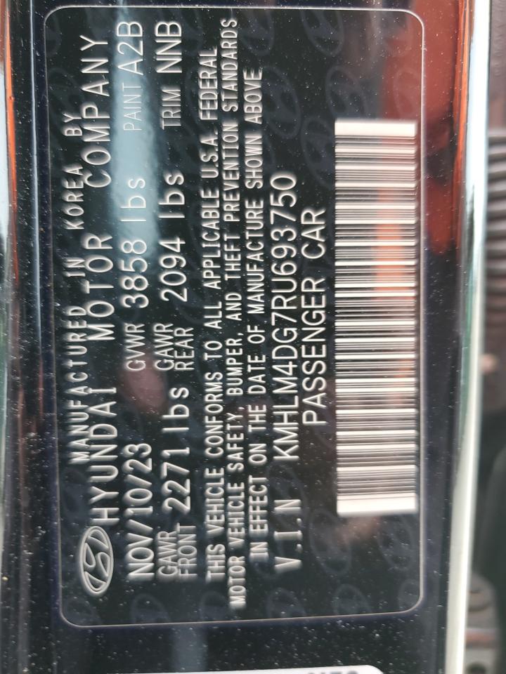 2024 Hyundai Elantra Sel VIN: KMHLM4DG7RU693750 Lot: 62909485