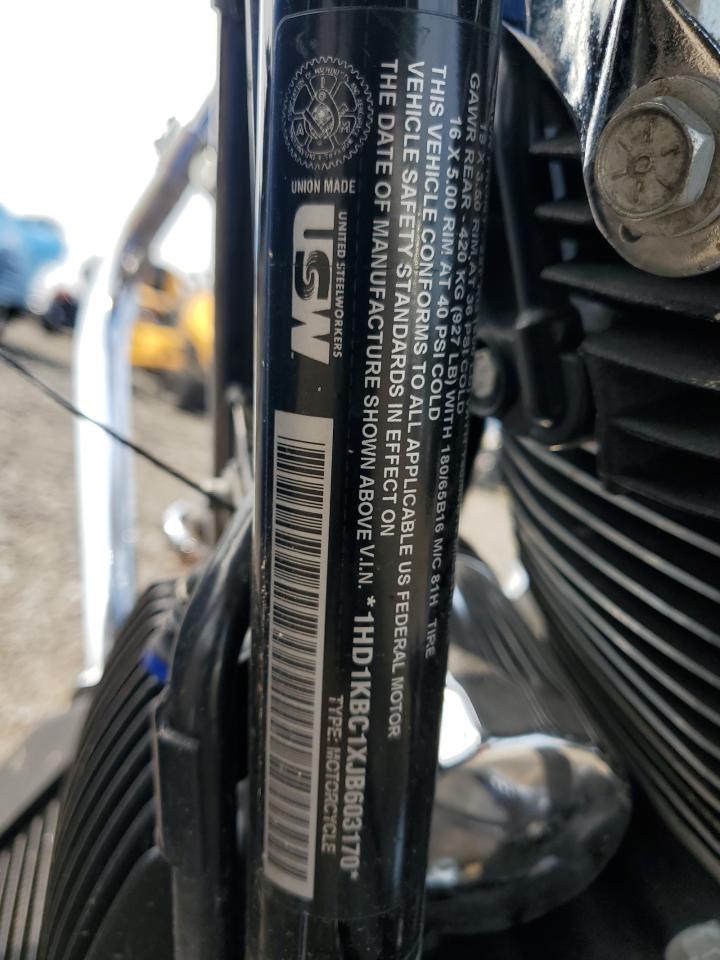 2018 Harley-Davidson Flhx Street Glide VIN: 1HD1KBC1XJB603170 Lot: 66701515