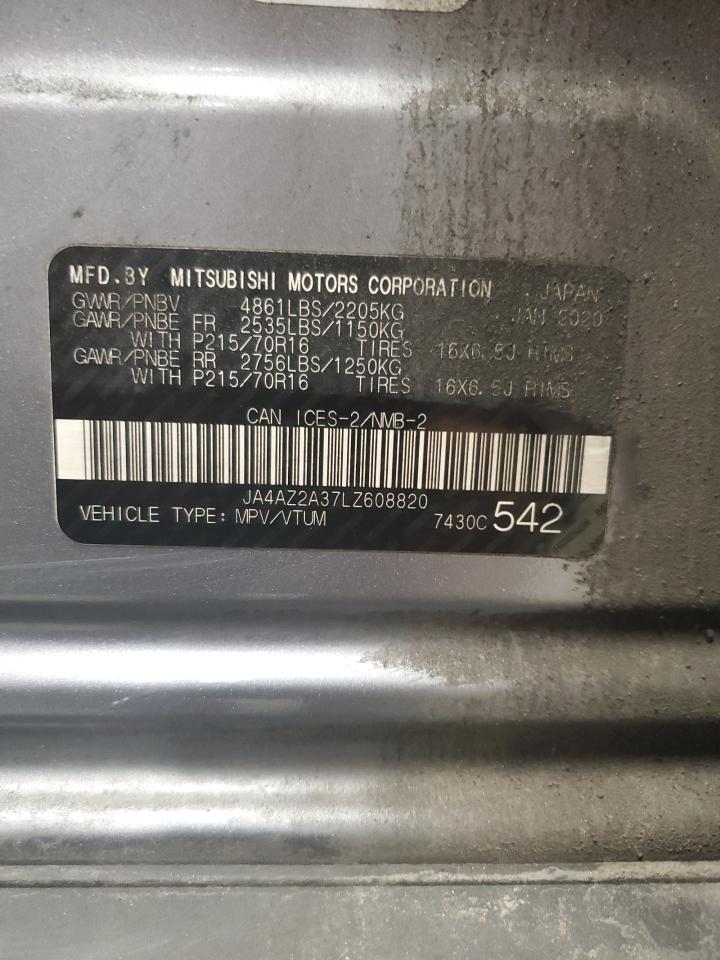 2020 Mitsubishi Outlander Es VIN: JA4AZ2A37LZ608820 Lot: 66661485