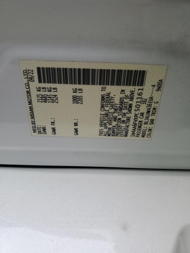 2023 Nissan Maxima Platinum VIN: 1N4AA6FVXPC501161 Lot: 62685065