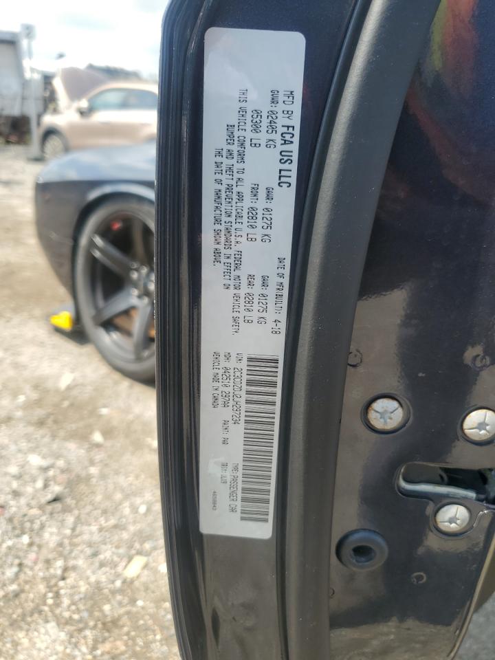2018 Dodge Challenger Srt 392 VIN: 2C3CDZDJ2JH297234 Lot: 64620135