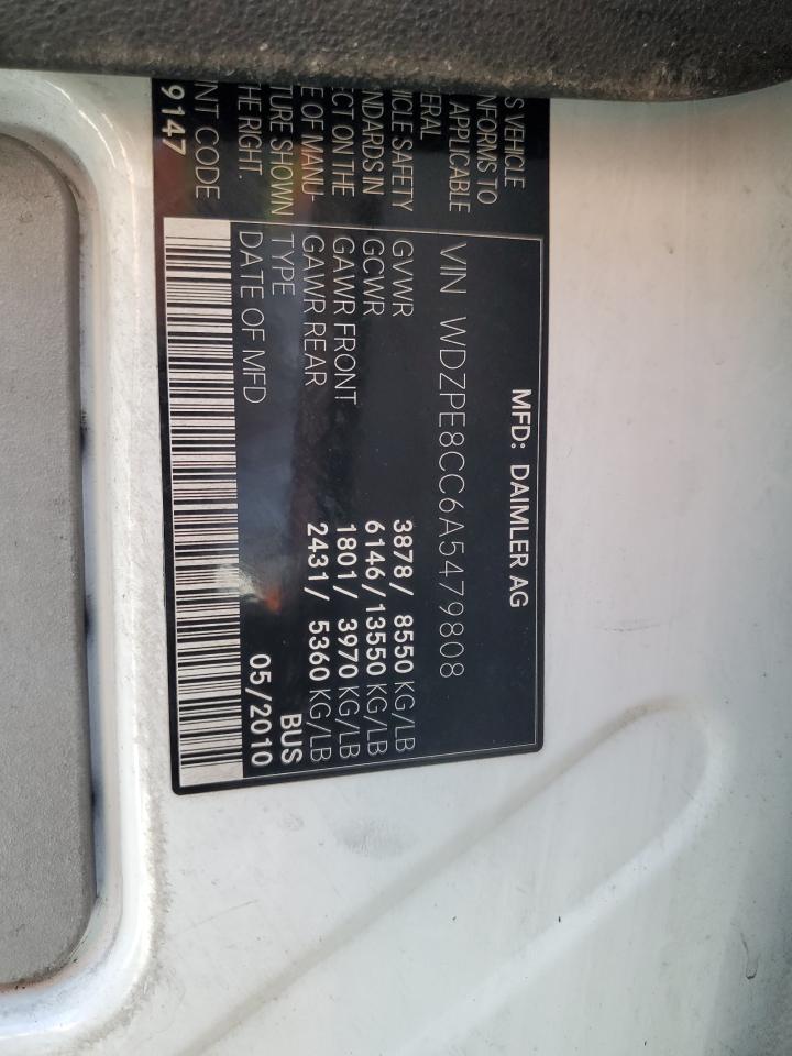 wdzpe8cc6a5479808 WDZPE8CC6A5479808 2010 Mercedes-Benz Sprinter 2500