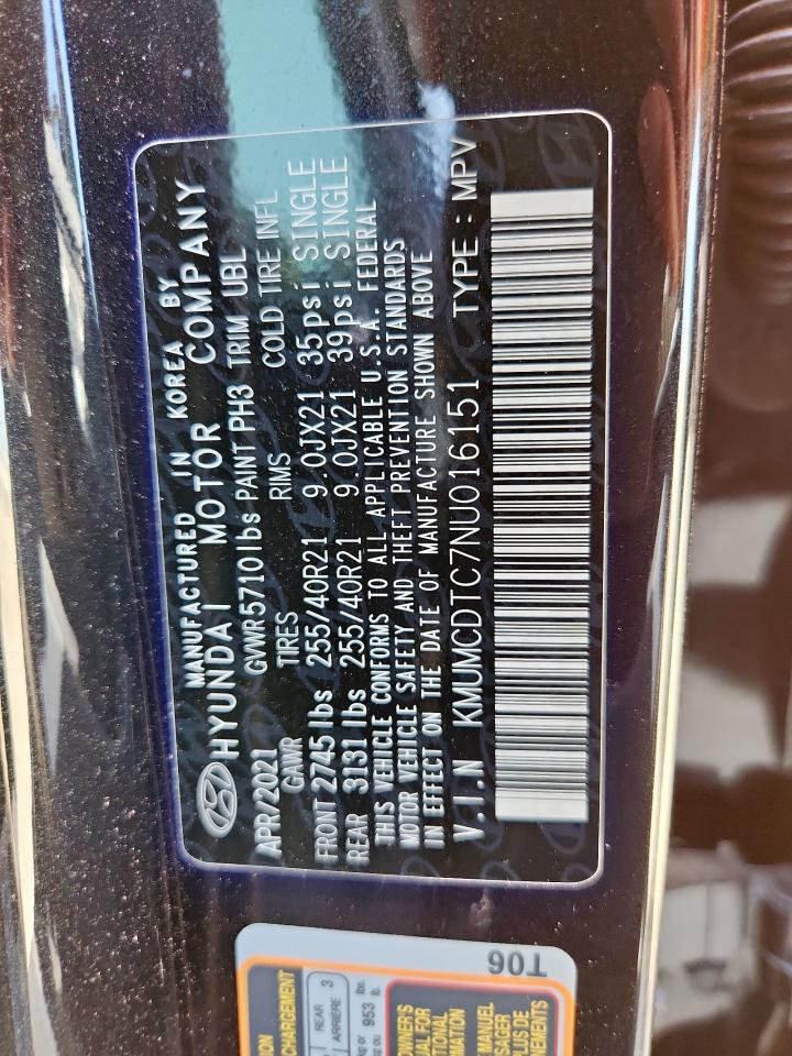 2022 Genesis Gv70 Base VIN: KMUMCDTC7NU016151 Lot: 65536665