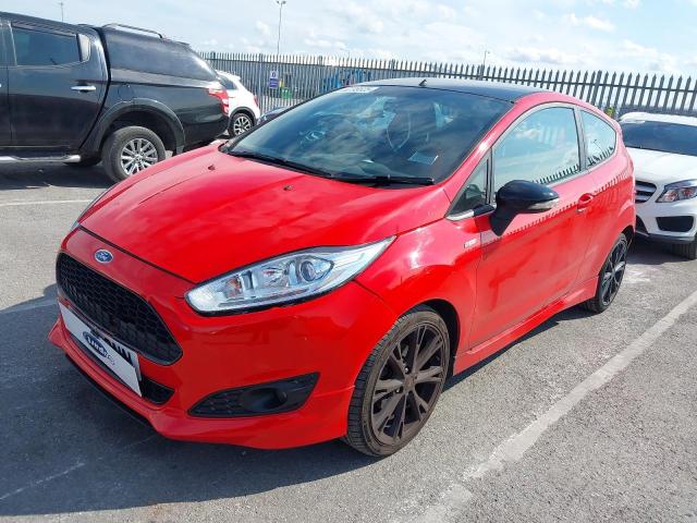 2017 FORD FIESTA ST-LINE RED for sale at Copart CHESTER