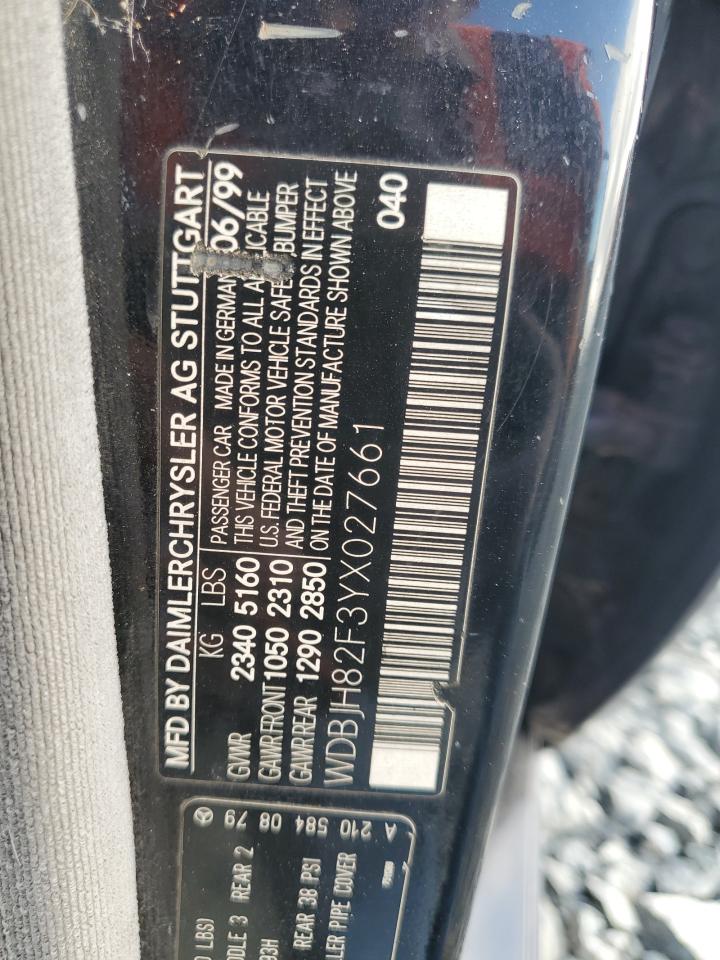 2000 Mercedes-Benz E 320 4Matic VIN: WDBJH82F3YX027661 Lot: 64070895