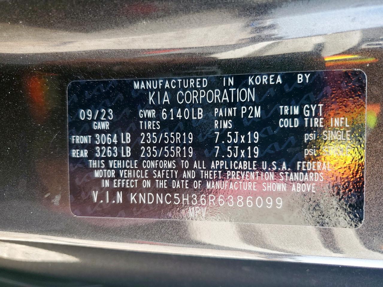 2024 Kia Carnival Ex VIN: KNDNC5H36R6386099 Lot: 66897215