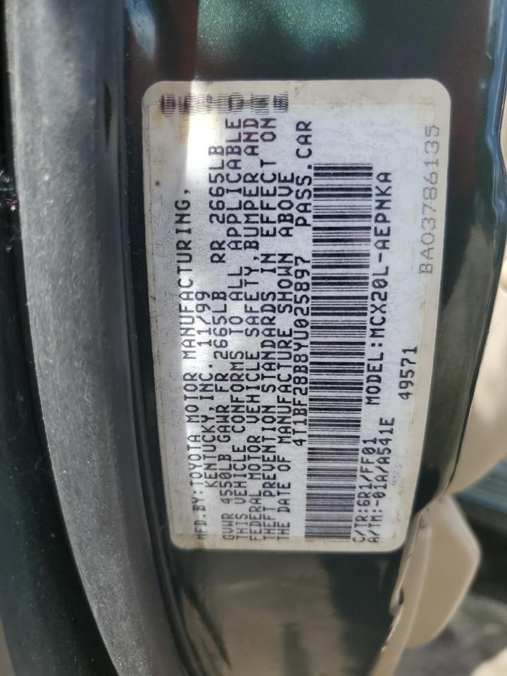2000 Toyota Avalon Xl VIN: 4T1BF28B8YU025897 Lot: 64458685