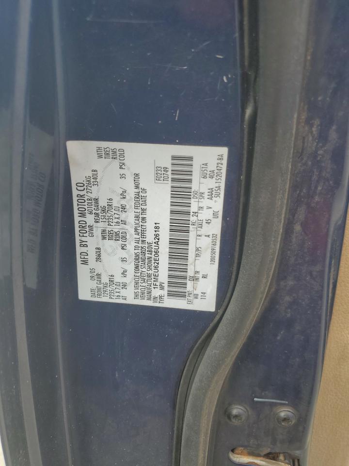 2006 Ford Explorer Xls VIN: 1FMEU62E06UA26181 Lot: 65353945