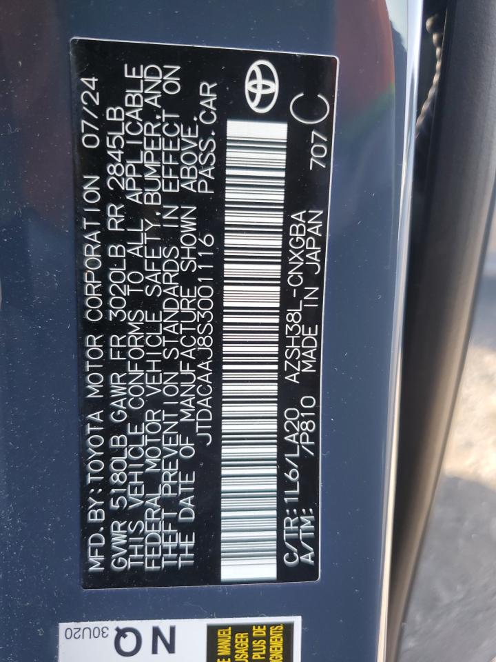 2025 Toyota Crown Signia Xle VIN: JTDACAAJ8S3001116 Lot: 64430365