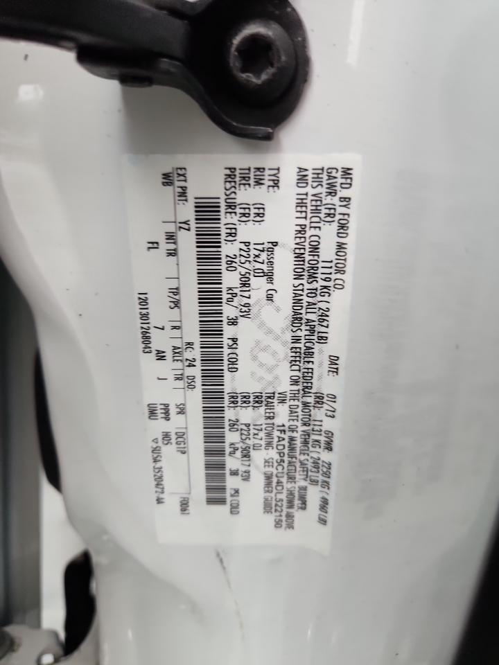 2013 Ford C-Max Premium VIN: 1FADP5CU4DL522150 Lot: 63970605