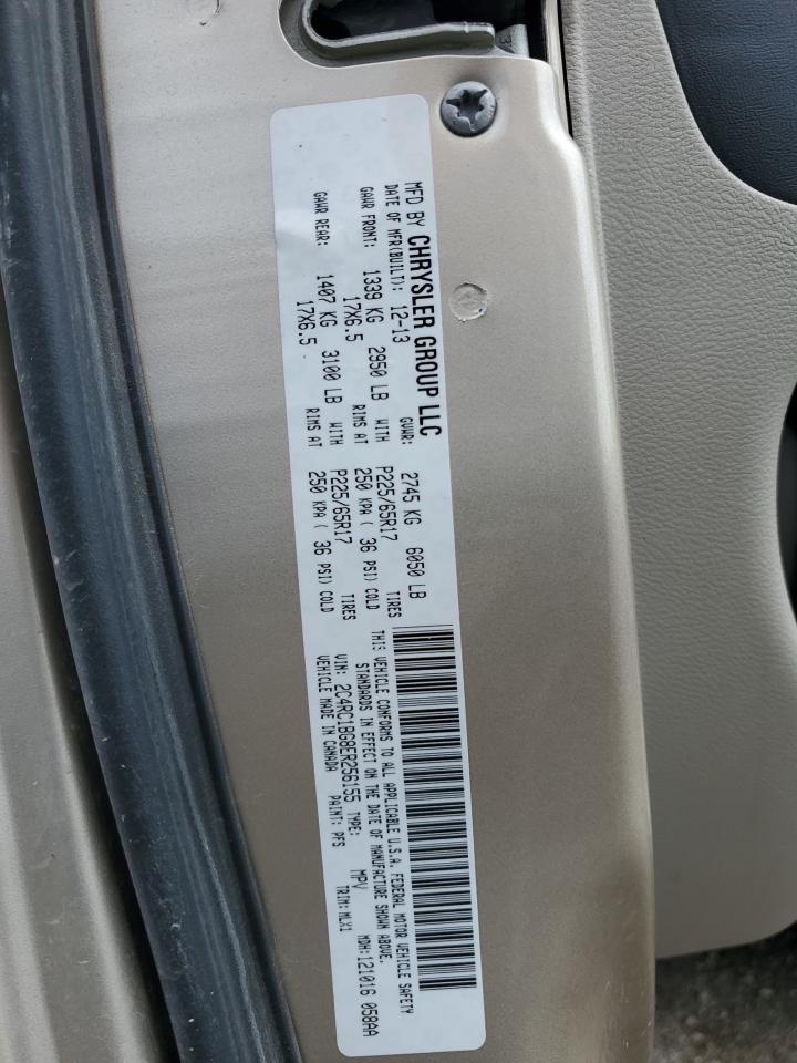2014 Chrysler Town & Country Touring VIN: 2C4RC1BG8ER256155 Lot: 64694825