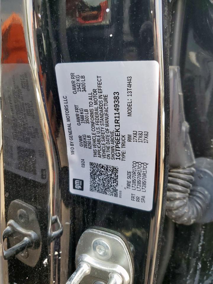 2024 GMC Canyon At4X VIN: 1GTP6EEK1R1149383 Lot: 64176055