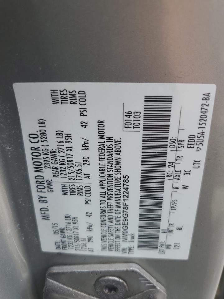 2015 Ford Transit Connect Titanium VIN: NM0GE9G78F1224785 Lot: 65297235