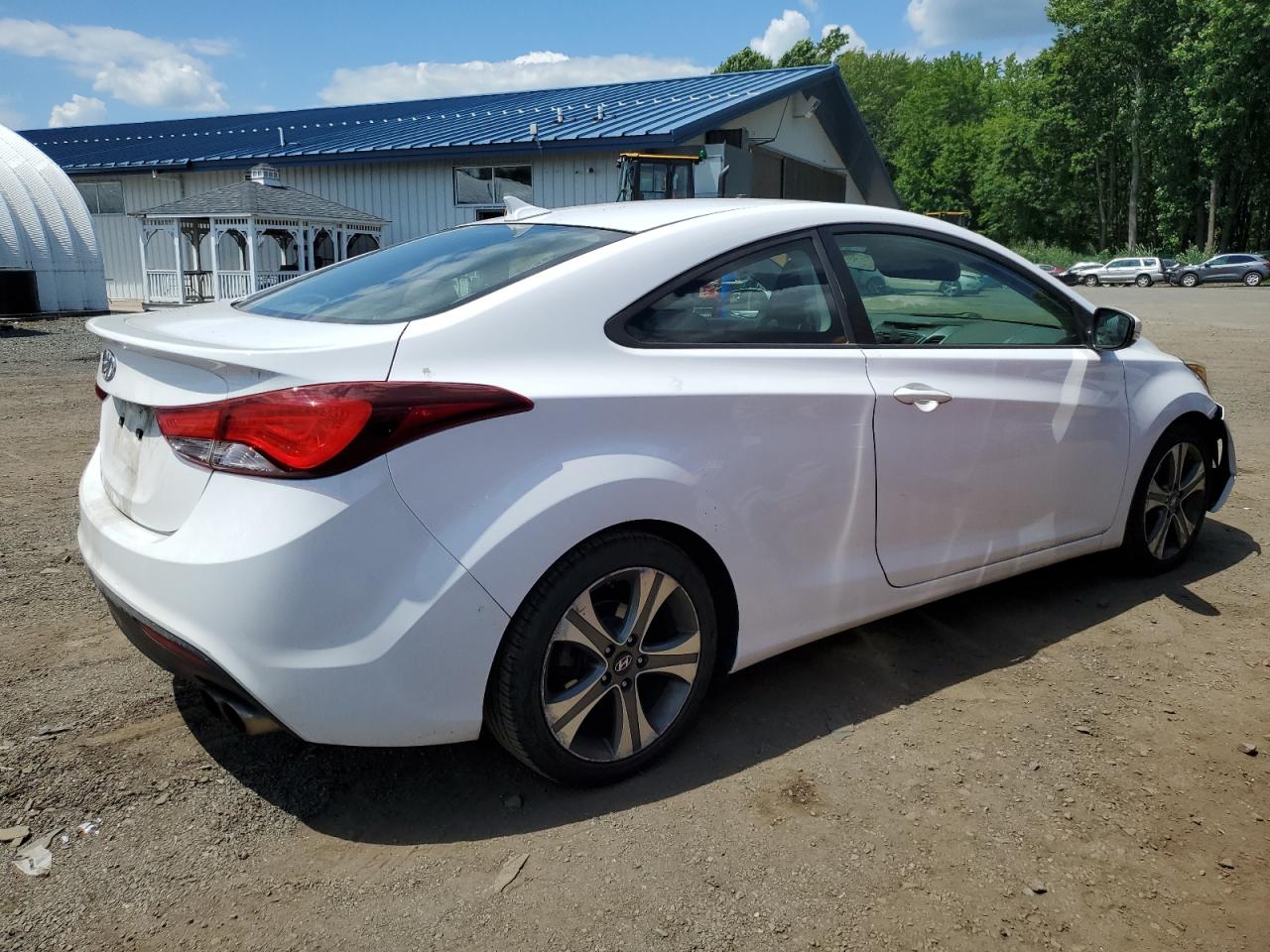 2014 Hyundai Elantra Coupe Gs white null gas KMHDH6AHXEU026506 photo #4