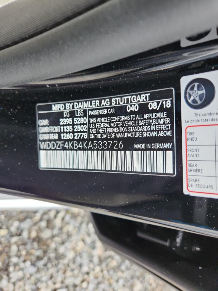 2019 Mercedes-Benz E 300 4Matic VIN: WDDZF4KB4KA533726 Lot: 63042345