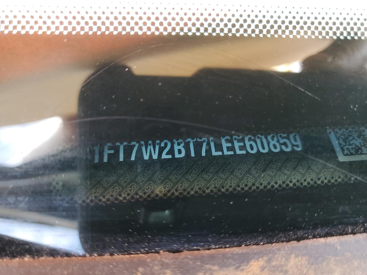 2020 Ford F250 Super Duty VIN: 1FT7W2BT7LEE60859 Lot: 63664325