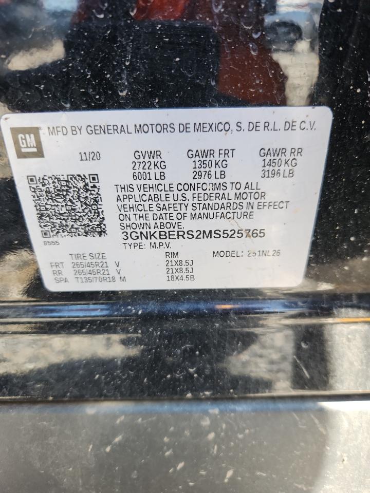 2021 Chevrolet Blazer Rs VIN: 3GNKBERS2MS525765 Lot: 64329715