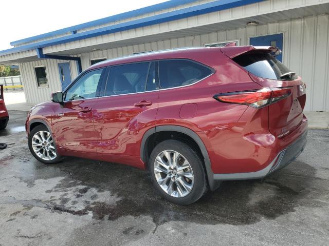  TOYOTA HIGHLANDER 2021 Czerwony